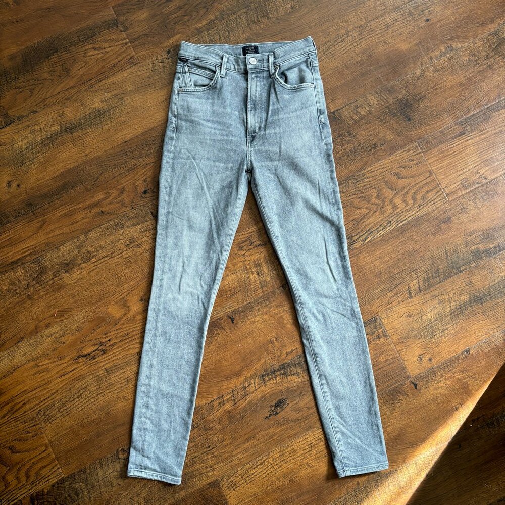 CITIZENS OF HUMANITY Gray High Rise Skinny Jeans EUC (25)